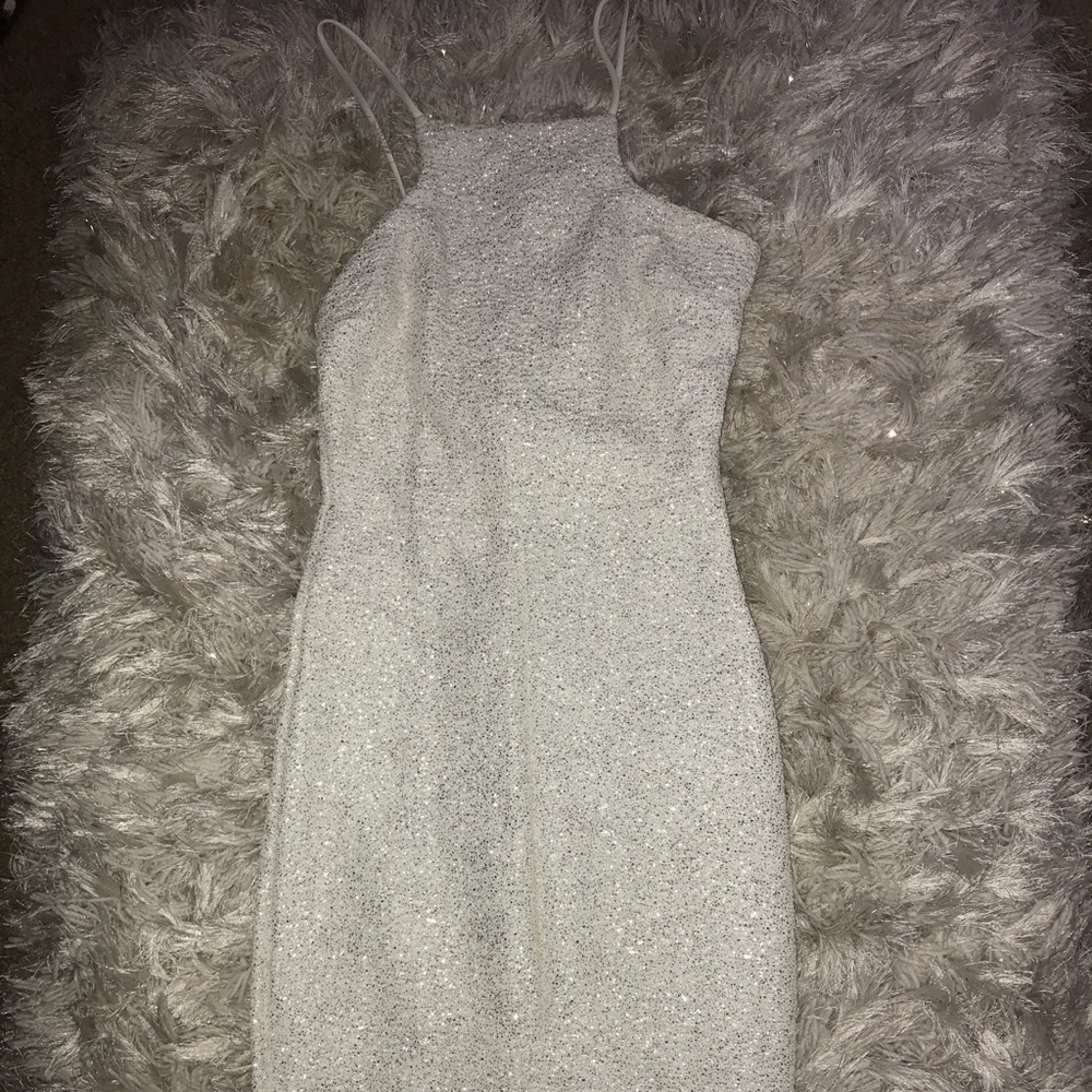 Charlotte Russe White and Sparkly Dress